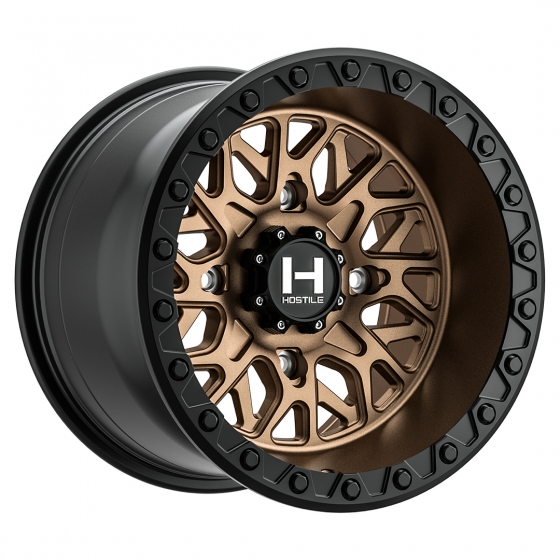 Hostile Off Road H133 Glamis UTV in Matte Bronze (Matte Black Lip Ring)