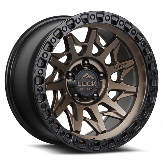 Lock Off-Road Lunatic in Matte Bronze (Black Ring)