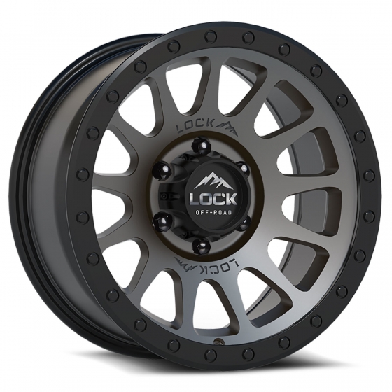 Lock Off-Road Yosemite in Matte Gunmetal (Black Ring)