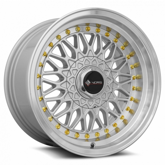 Vors VR3 in Silver (Machined Lip Gold Rivets)