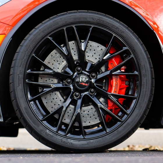 Powder Coating Corvette Z06 in Gloss Black