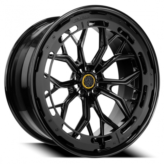 AL13 R80-109R in Gloss Black (Satin Black Aerodisc)