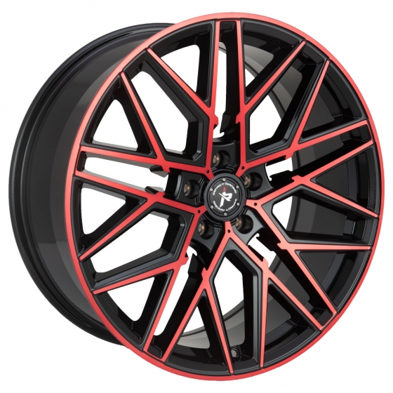 Impact 602 in Gloss Black Red Machined