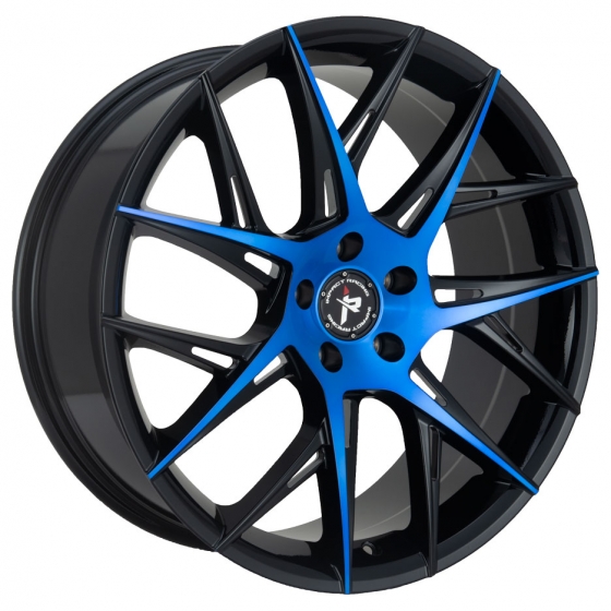 Impact 603 in Gloss Black Blue Machined