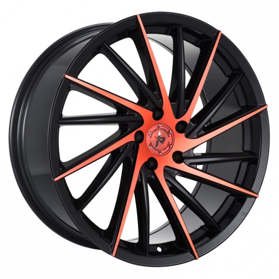 Impact 608 in Gloss Black Red Machined