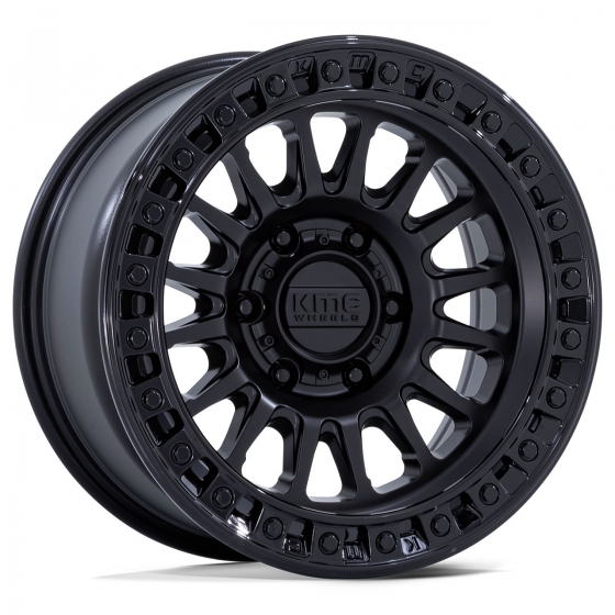 KMC KM552 IMS in Matte Black (Gloss Black Lip)