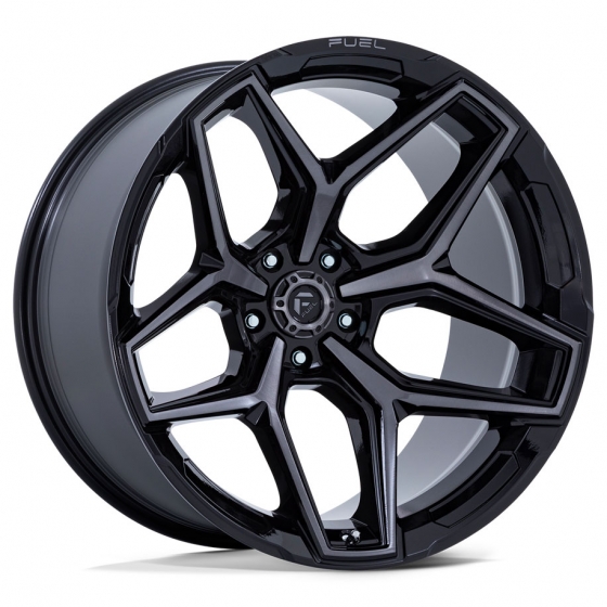 Fuel Flux 5 FC854BT in Gloss Black Machined (Smoke Tint)