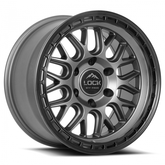 Lock Off-Road Onyx in Matte Gunmetal (Matte Black Ring)