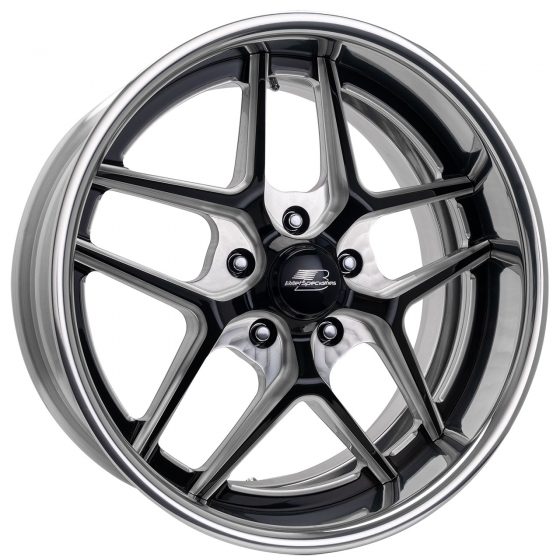 Billet Specialties TEC 5 in Gloss Black Milled (Machined Lip)