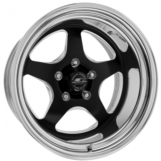 Billet Specialties Cheyenne in Black Milled (Polished Rim)