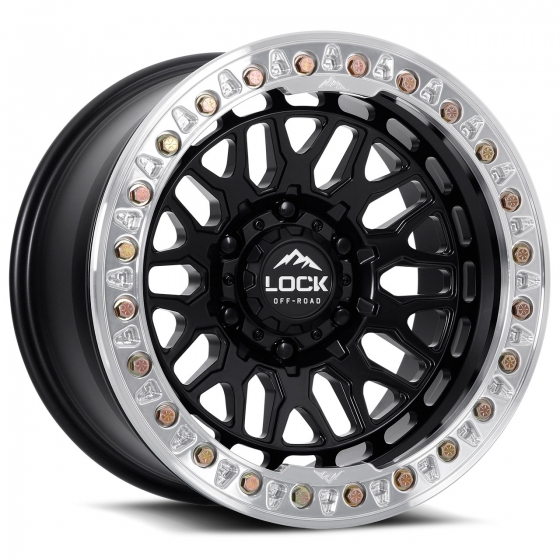 Lock Off-Road Invader (BL) in Matte Black (Machined Ring)