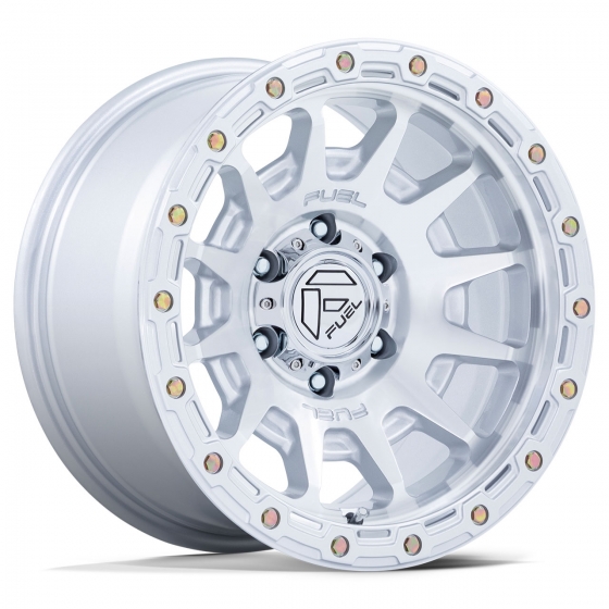 Fuel Fortress in Gloss Silver Machined