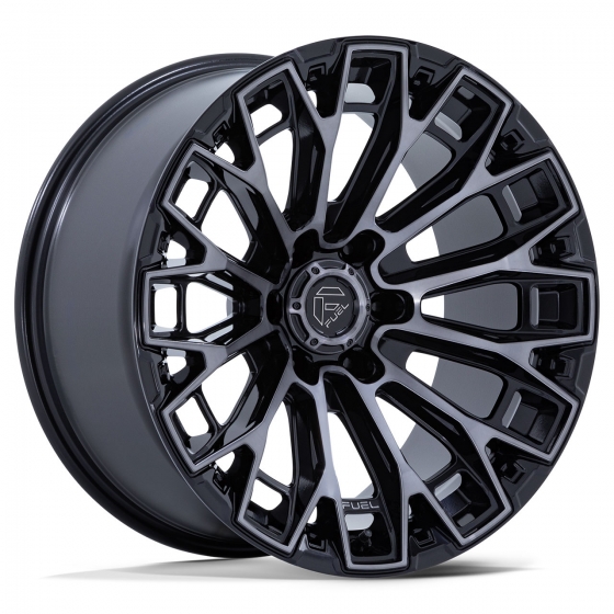 Fuel Trax in Gloss Black Machined (Dark Tinted Clear)