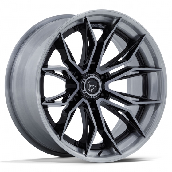 Fuel Mutiny FC404 in Gloss Black Machined (Dark Tint)