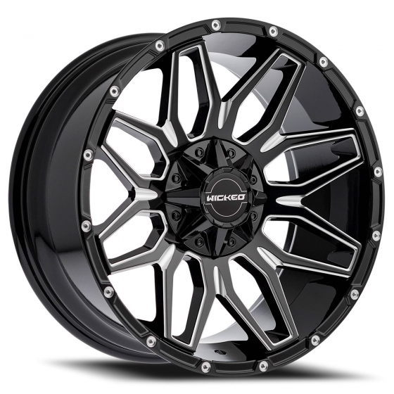Wicked W825 in Gloss Black Milled