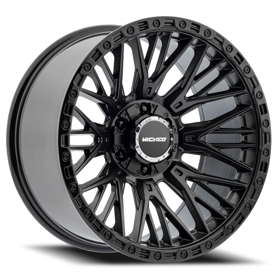 Wicked W827 in Satin Black (Gloss Black Lip)