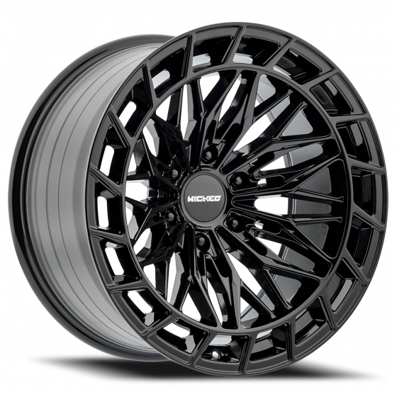 Wicked W829 in Satin Black (Gloss Black Lip)
