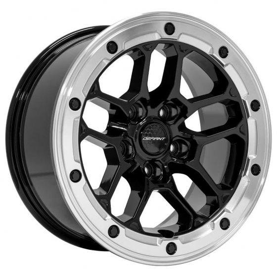 Defiant DF01 in Gloss Black (Milled Ring)