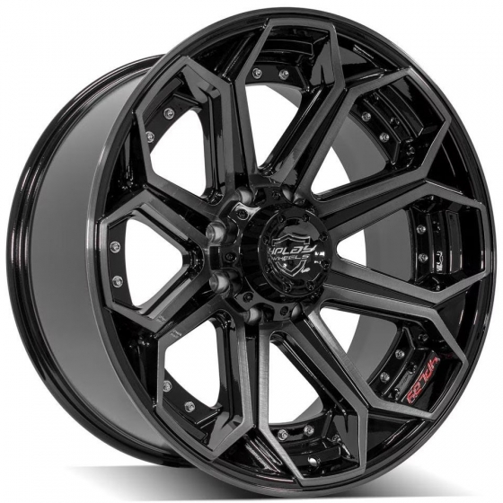4PLAY 4P80R in Gloss Black Machined (Dark Tinted Clear)