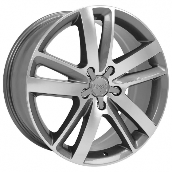 OE Wheels AU20 in Gloss Gunmetal Machined