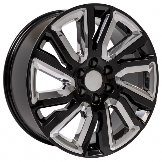 OE Wheels CV39 in Gloss Black (Chrome Inserts)