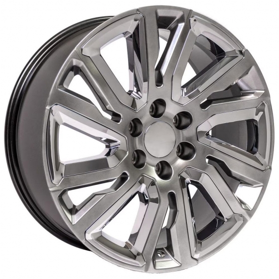 OE Wheels CV39 in Hyper Black (Chrome Inserts)