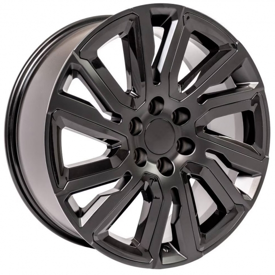 OE Wheels CV39 in Satin Black (Gloss Black Inserts)