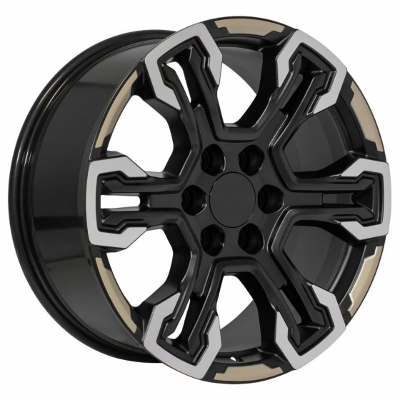 OE Wheels CV65 in Satin Black Machined (Two Tone)
