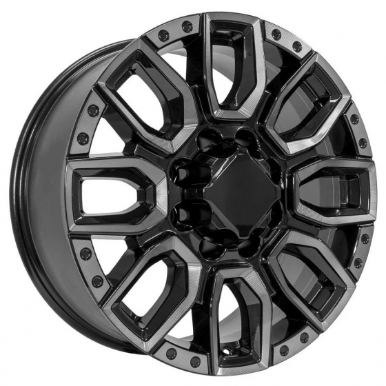 OE Wheels CV97 in Gloss Black Milled (Tinted Clear)