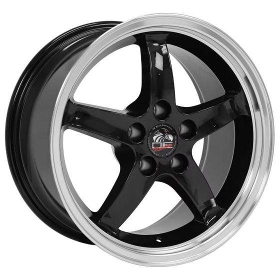 OE Wheels FR04 in Gloss Black (Machined Lip)