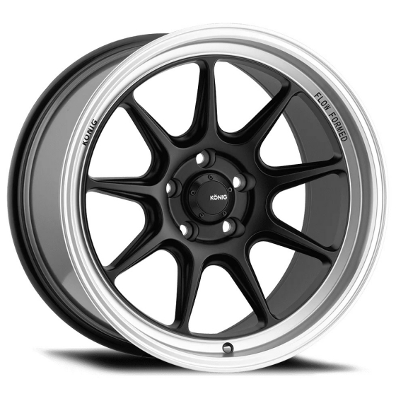 Konig Countergram in Matte Black (Machined Lip)