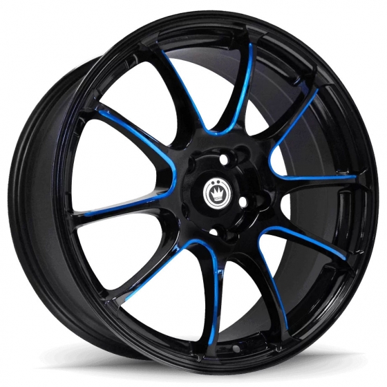 Konig Illusion in Gloss Black Blue Milled
