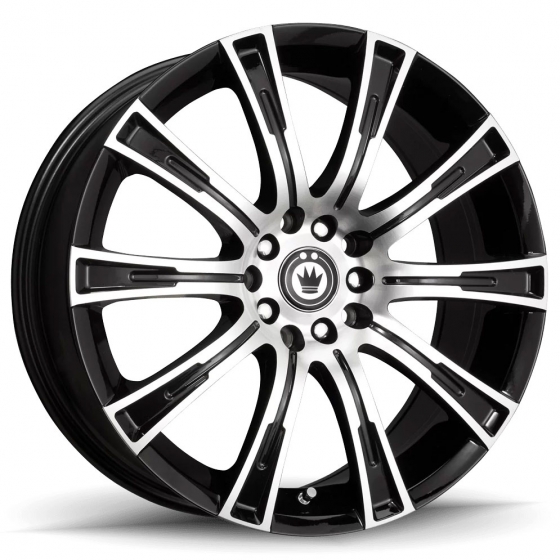 Konig Crown in Gloss Black Machined