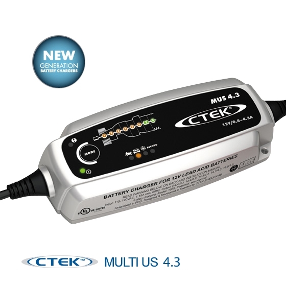CTEK Battery Chargers MULTI US 4.3 in Silver