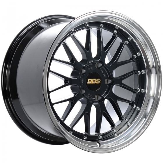 BBS LM in Black-Blue Pearl (Machined Lip & Blk Inner)