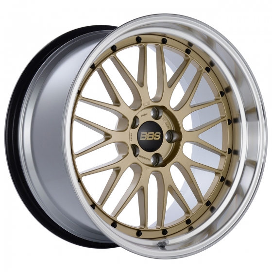 BBS LM in Gold (Machined Lip/Blk Barrel)