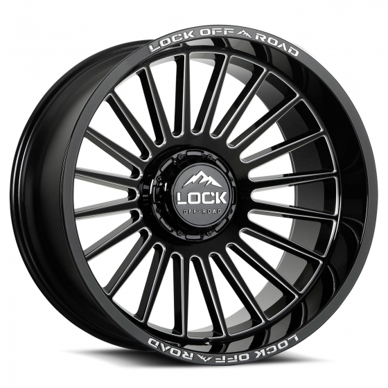 Lock Off-Road Invasion in Gloss Black Milled