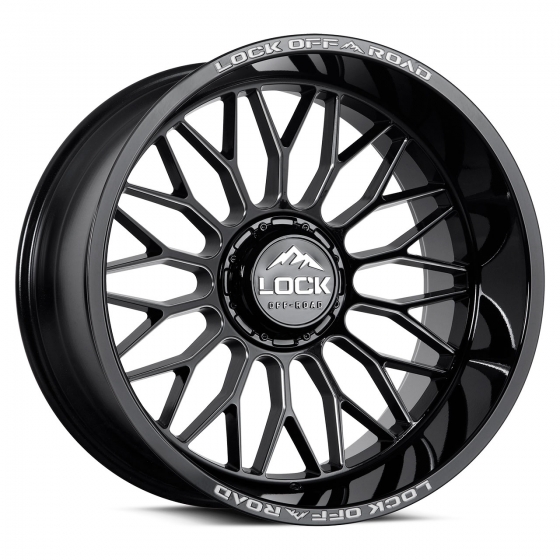 Lock Off-Road Rampage in Gloss Black Milled