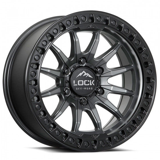 Lock Off-Road Trail in Matte Gunmetal (Matte Black Ring)