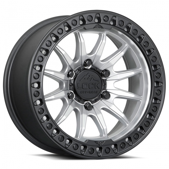 Lock Off-Road Trail in Matte Silver (Matte Black Ring)