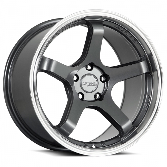 Katana HR05 in Gloss Gunmetal (Machined Lip)