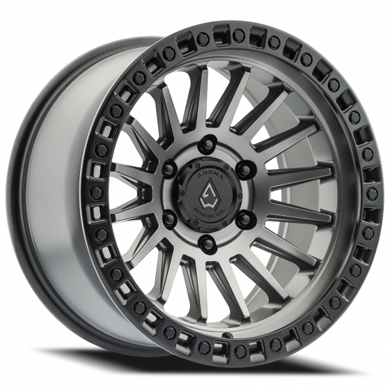 Arena Mesa in Satin Gunmetal (Gloss Black Lip)