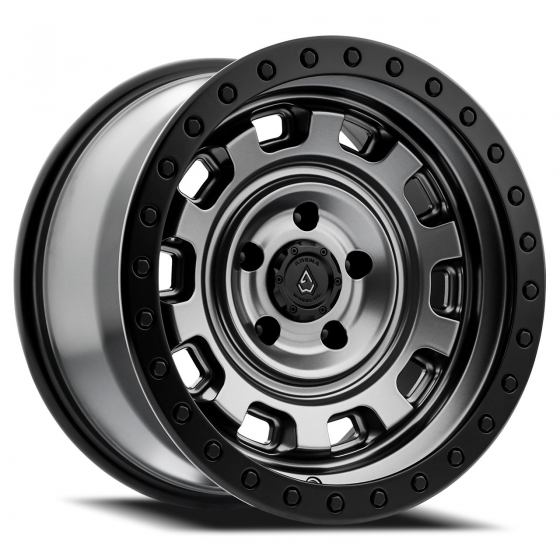 Arena Gunner in Satin Gunmetal (Satin Black Lip)