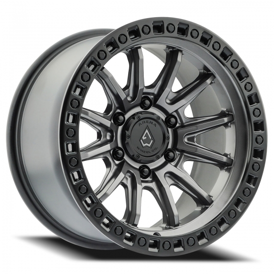 Arena Mission in Satin Gunmetal (Satin Black Lip)