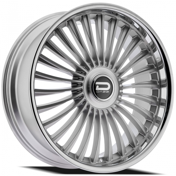 Dazz Merlot in Gloss Silver Machined (Chromed SS Lip)