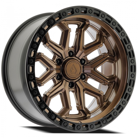 Arena Jackal in Satin Bronze (Gloss Black Lip)