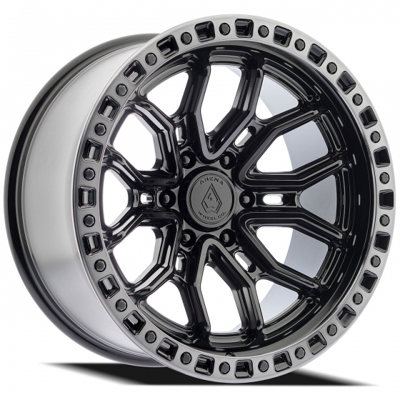 Arena Terra in Gloss Black (Machined Smoke Tinted Lip)