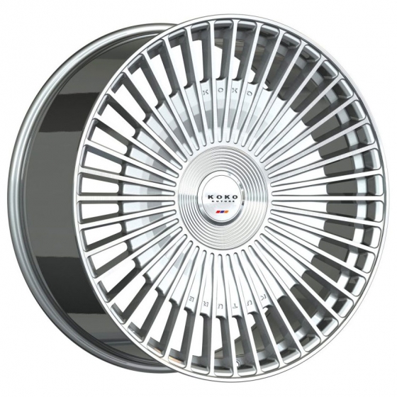 Koko Kuture Kessab in Silver Machined