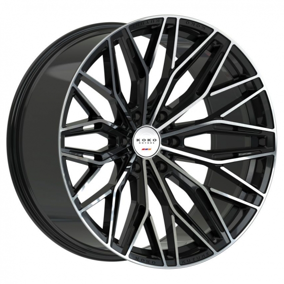 Koko Kuture Como 12 in Gloss Black Machined