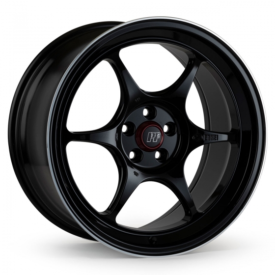 Enkei PF06 in Gloss Black (Machined Lip Edge)